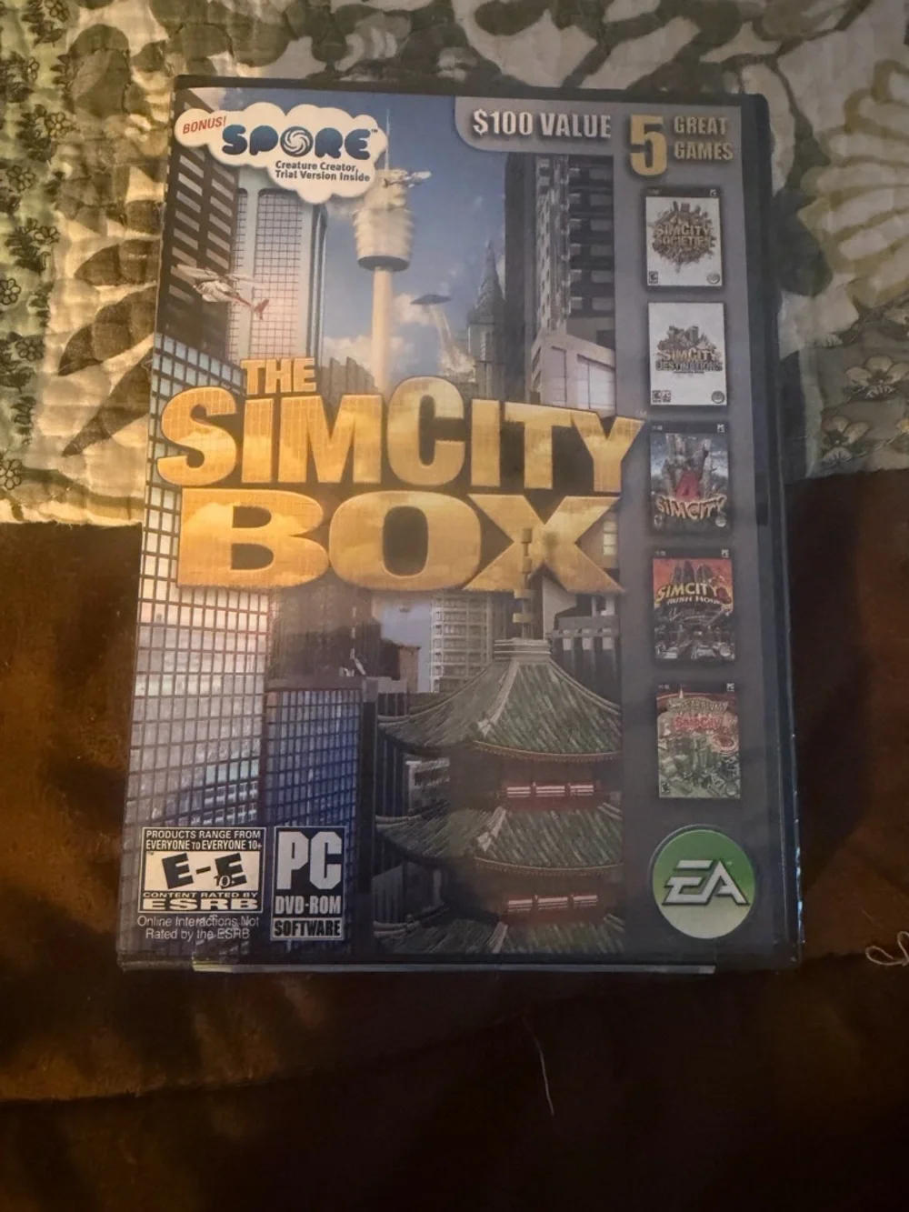 The Best of SimCity PC Game Collection - Blue & Gold Cover